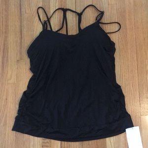 Athleta Aqualuxe Blousey Tankini top, size L